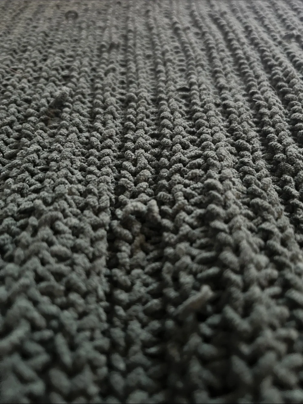 Cozy Dark Green Chunky Crewneck Sweater - Picture 3 of 4